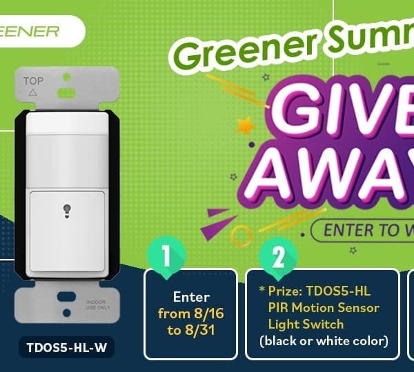 PIR Motion Sensor Switch Giveaway