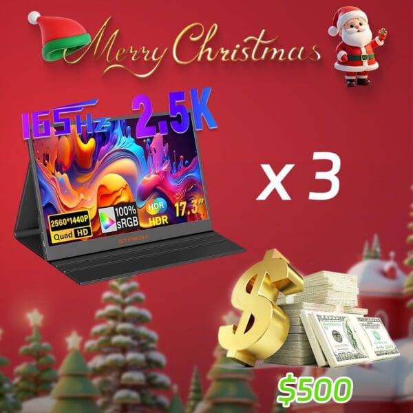 WIN A Cash Prize and Laptop Monitors