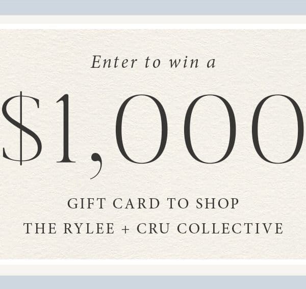 WIN A $1,000 Gift Card