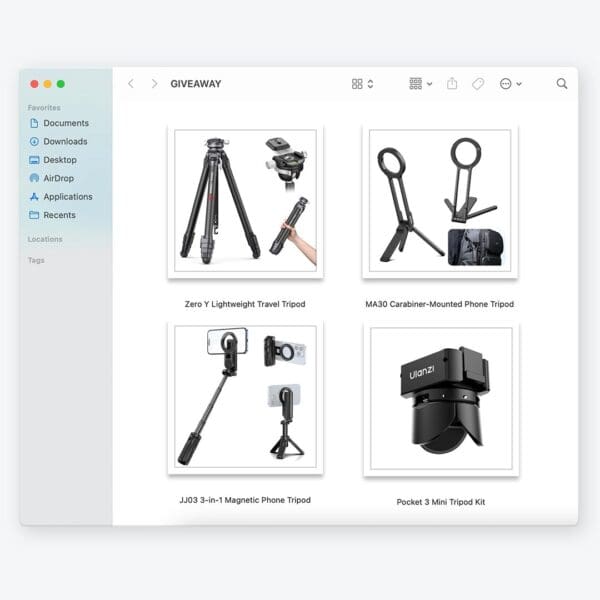 WIN a Zero Y Lightweight Travel Tripod